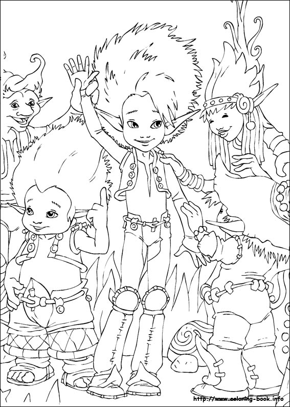 Arthur and the minimoys coloring picture